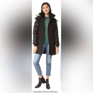 LNWOT - Authentic Canada Goose Rowan Parka in BLACK size MED*** missing belt